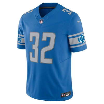 Men's Detroit Lions D'Andre Swift Nike Blue Vapor F.U.S.E. Limited Jersey 01