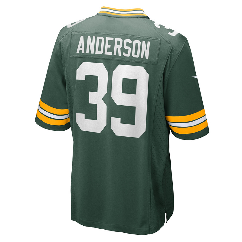 Men's Green Bay Packers Zayne Anderson Nike Green Team Game Jersey
