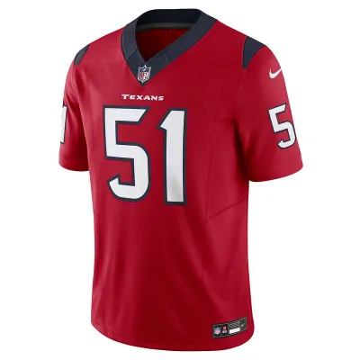Men's Houston Texans Will Anderson Jr. Nike Red Vapor F.U.S.E. Limited Jersey 01