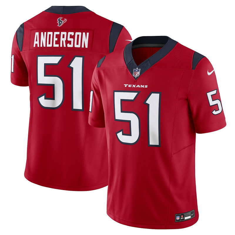 Men's Houston Texans Will Anderson Jr. Nike Red Vapor F.U.S.E. Limited Jersey