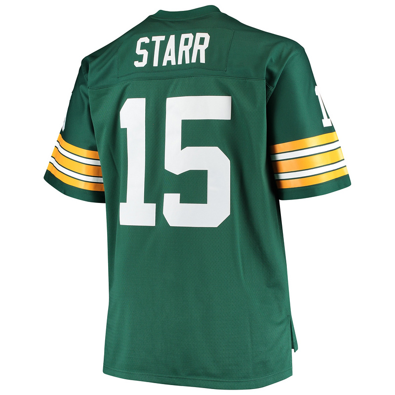 Men's Bart Starr Mitchell & Ness Green Big & Tall 1968 Retired Player Replica Jersey
