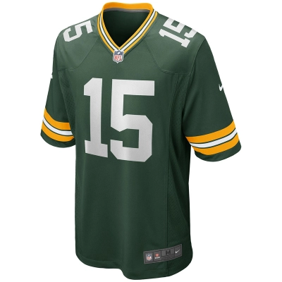 Men's Green Bay Packers Bart Starr Nike Green Game Retired Player Jersey 01