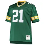 Men's Charles Woodson Mitchell & Ness Green Big & Tall 2010 Retired Player Replica Jersey