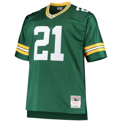 Men's Charles Woodson Mitchell & Ness Green Big & Tall 2010 Retired Player Replica Jersey 01