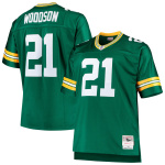 Men's Charles Woodson Mitchell & Ness Green Big & Tall 2010 Retired Player Replica Jersey