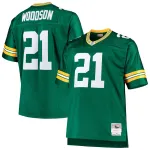 Men's Charles Woodson Mitchell & Ness Green Big & Tall 2010 Retired Player Replica Jersey