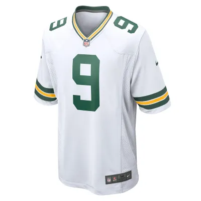 Men's Green Bay Packers Christian Watson Nike White Game Jersey 01