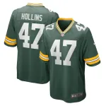 Men's Green Bay Packers Justin Hollins Nike Green Home Game Player Jersey