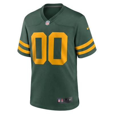 Men's Green Bay Packers Nike Green Alternate Custom Jersey 01