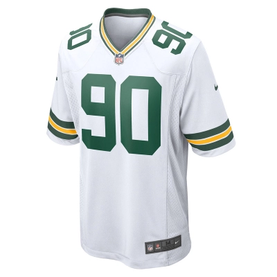 Men's Green Bay Packers Lukas Van Ness Nike White Game Jersey 01