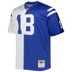 Peyton Manning Mitchell & Ness WhiteRoyal Big & Tall Split Legacy Retired Player Replica Jersey
