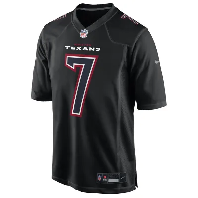 Men's Houston Texans C.J. Stroud Nike Black Fashion Game Jersey 01