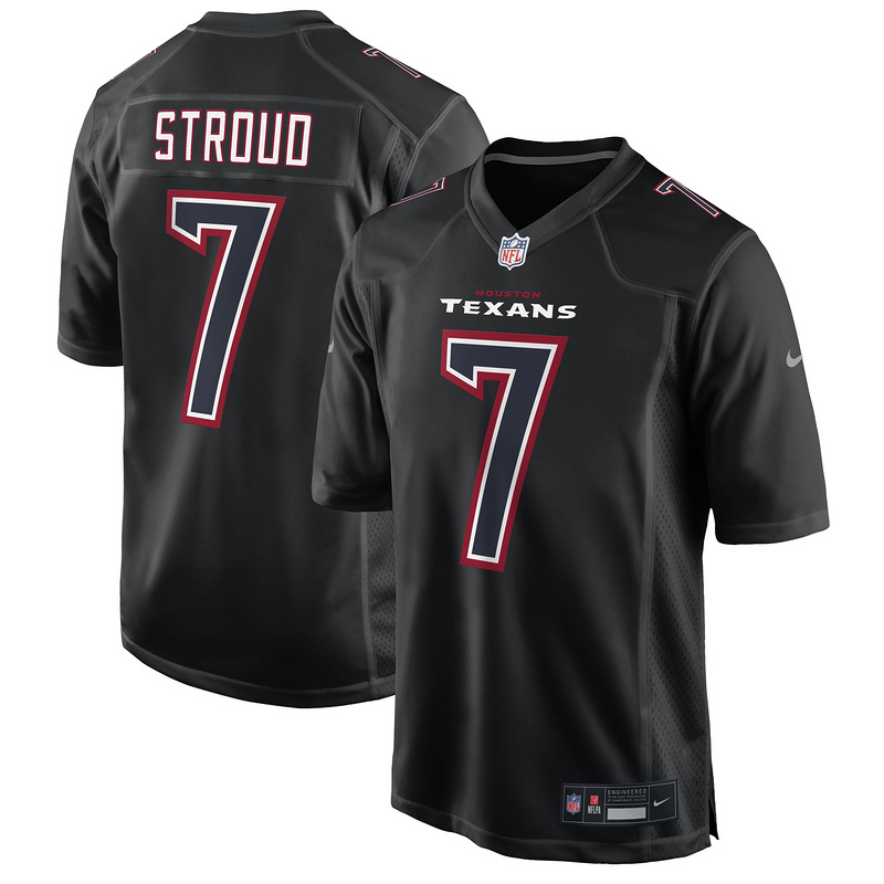 Men's Houston Texans C.J. Stroud Nike Black Fashion Game Jersey