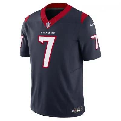 Men's Houston Texans C.J. Stroud Nike Navy Vapor F.U.S.E. Limited Jersey 01