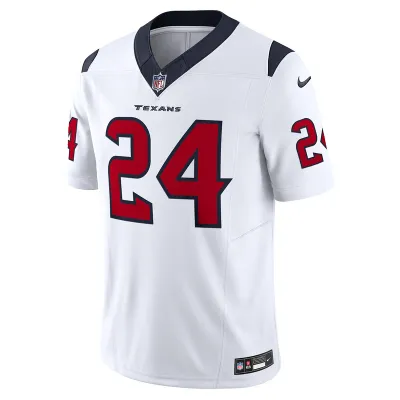 Men's Houston Texans Derek Stingley Jr. Nike White Vapor F.U.S.E. Limited Jersey 01