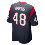 Men's Houston Texans Christian Harris Nike Navy Game Player Jersey