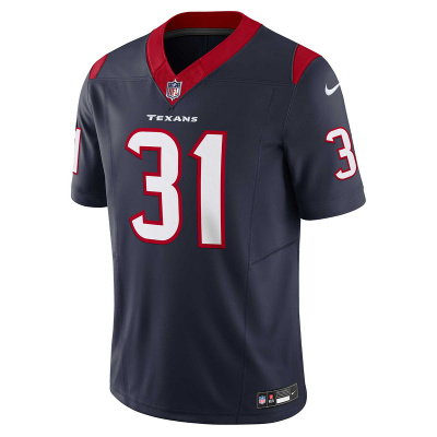 Men's Houston Texans Dameon Pierce Nike Navy Vapor F.U.S.E. Limited Jersey 01