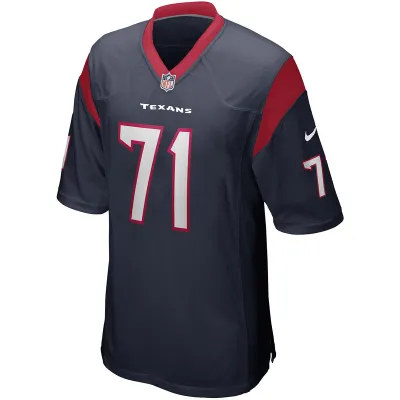 Men's Houston Texans Tytus Howard Nike Navy Game Jersey 01