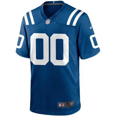 Men's Nike Indianapolis Colts Royal Custom Game Jersey 01