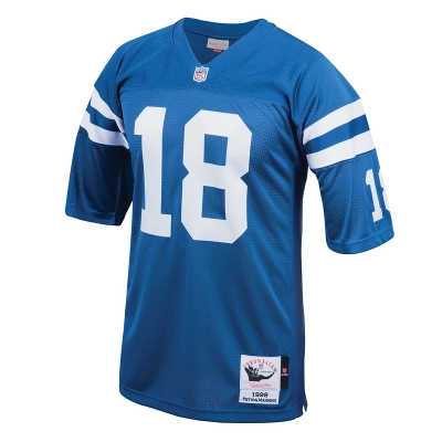 Men's 1998 Peyton Manning Mitchell & Ness Royal Authentic Throwback Retired Player Jersey 01