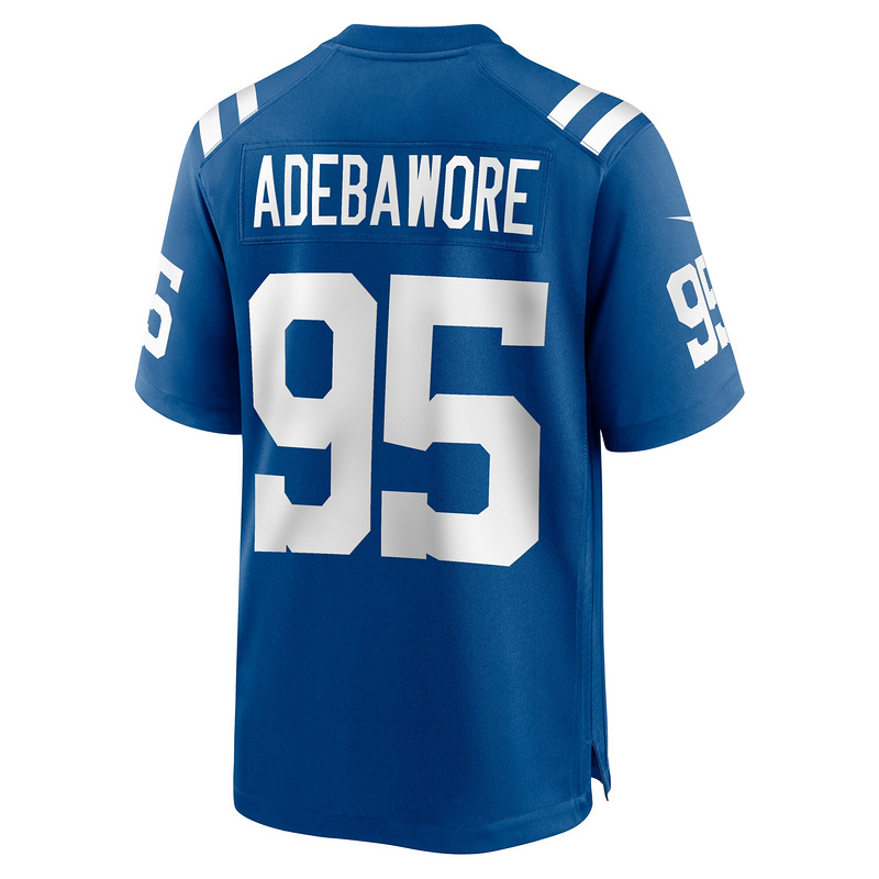 Men's Indianapolis Colts Adetomiwa Adebawore Nike Royal Team Game Jersey