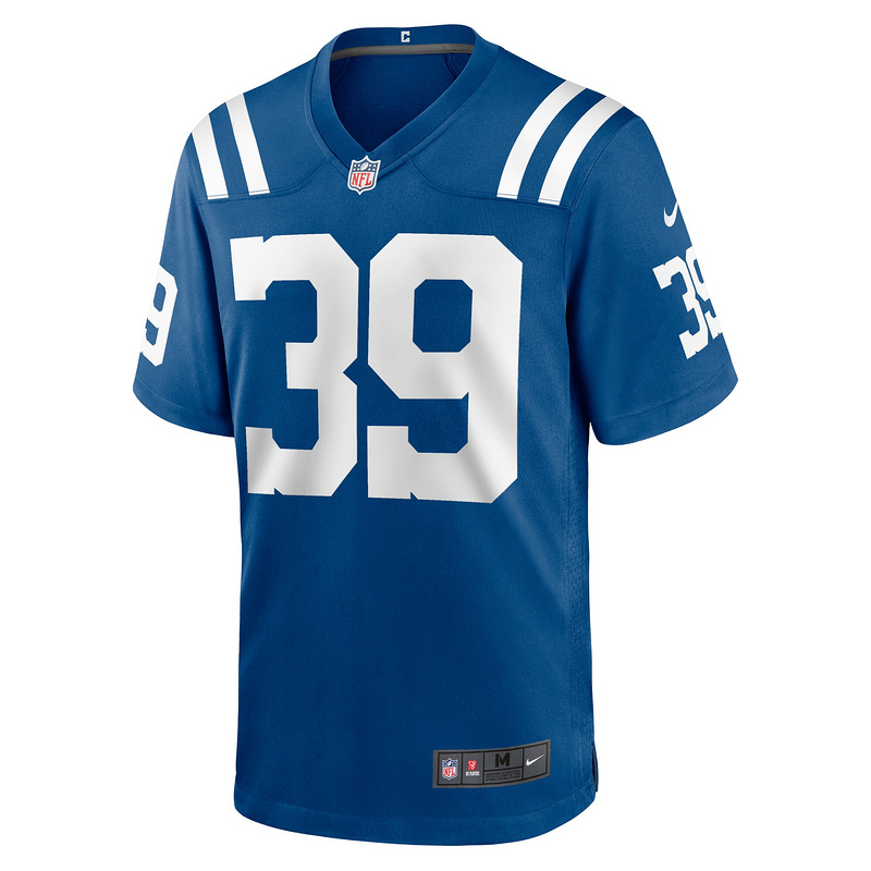 Men's Indianapolis Colts Darrell Baker Jr Nike Royal Team Game Jersey