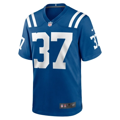 Men's Indianapolis Colts Isaac Taylor-Stuart Nike Royal Team Game Jersey 01