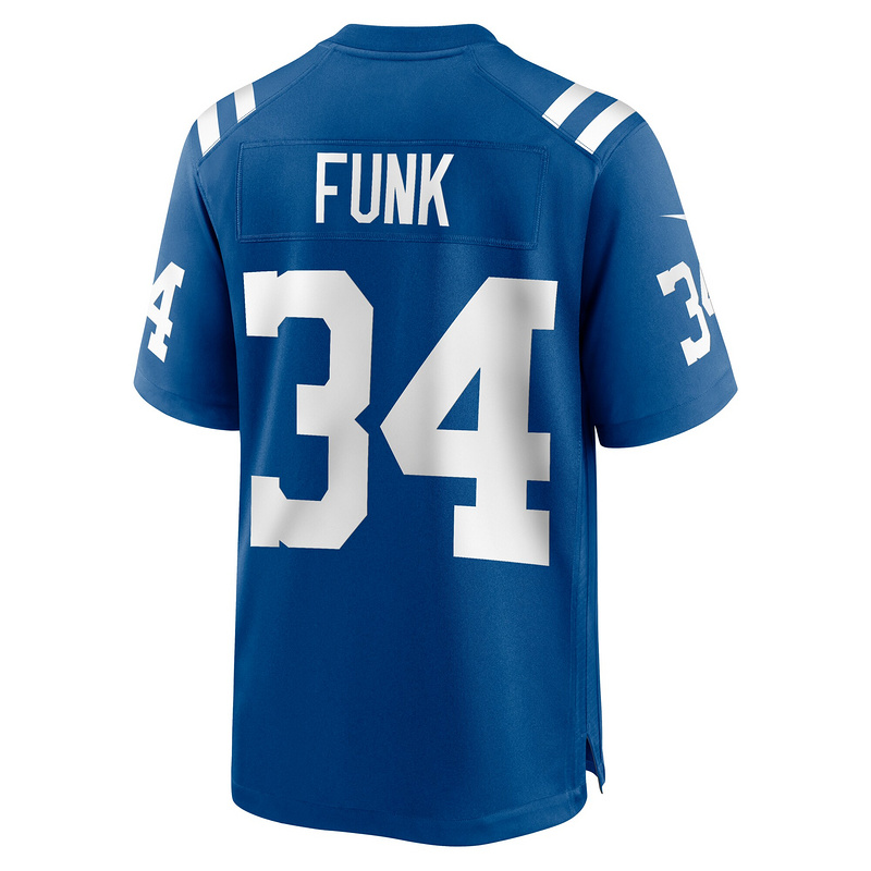 Men's Indianapolis Colts Jake Funk Nike Royal Team Game Jersey