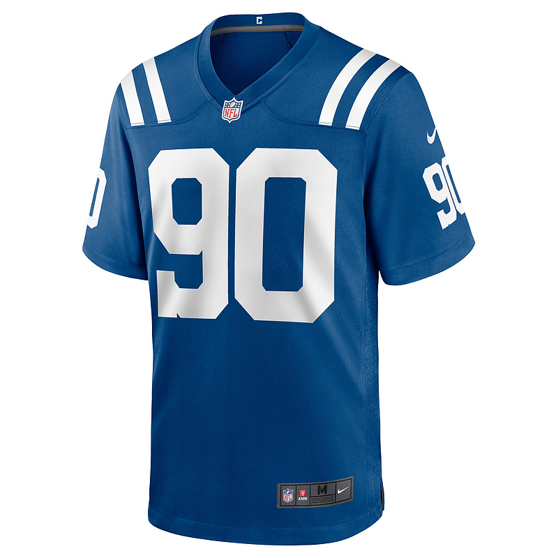  Indianapolis Colts Grover Stewart Nike Royal Game Jersey