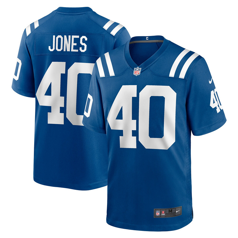 Men's Indianapolis Colts Jaylon Jones Nike Royal Team Game Jersey
