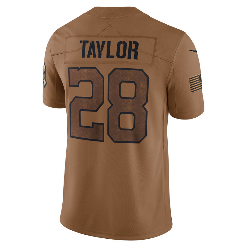 Men's Indianapolis Colts Jonathan Taylor Nike Brown 2023 Salute To Service Limited Jersey