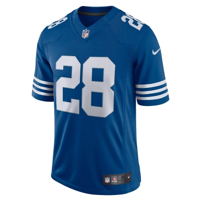 Men's Indianapolis Colts Jonathan Taylor Nike Royal Alternate Vapor Limited Jersey 01
