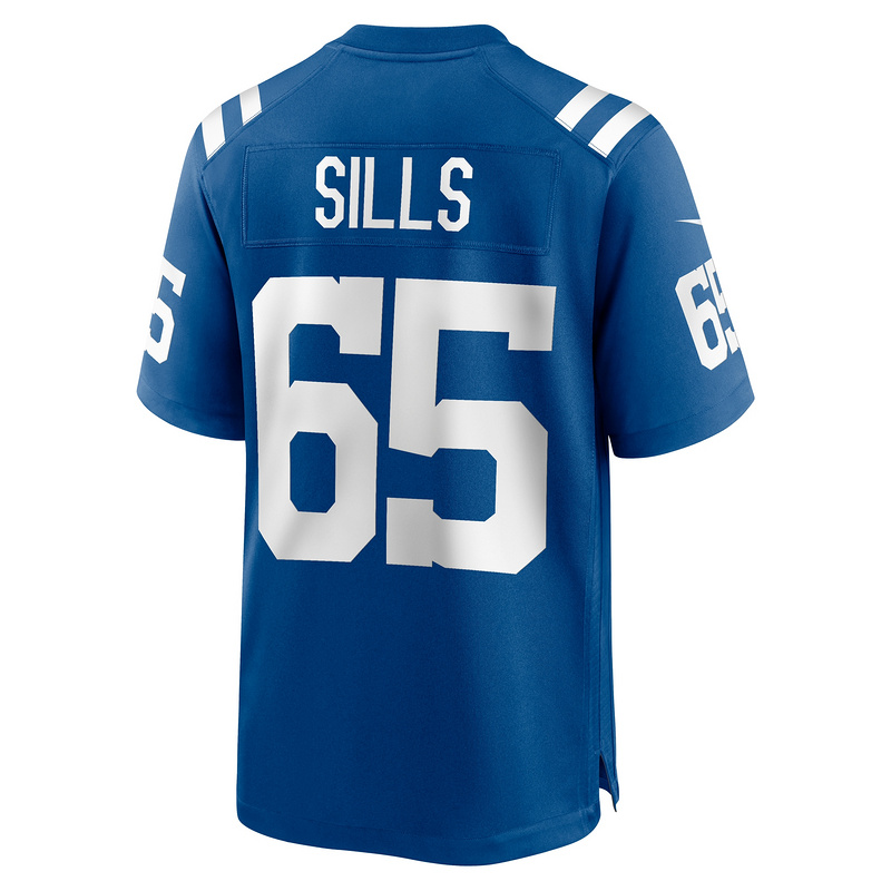 Men's Indianapolis Colts Josh Sills Nike Royal Team Game Jersey