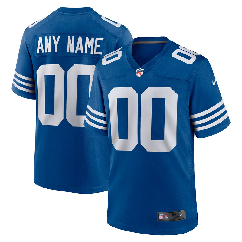 Men's Indianapolis Colts Nike Royal Alternate Custom Jersey共