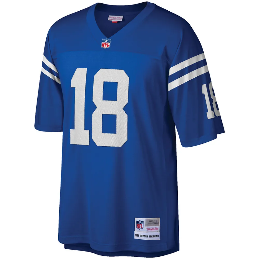 Men's Peyton Manning Mitchell & Ness Royal Big & Tall 1998 Retired Player Replica Jersey