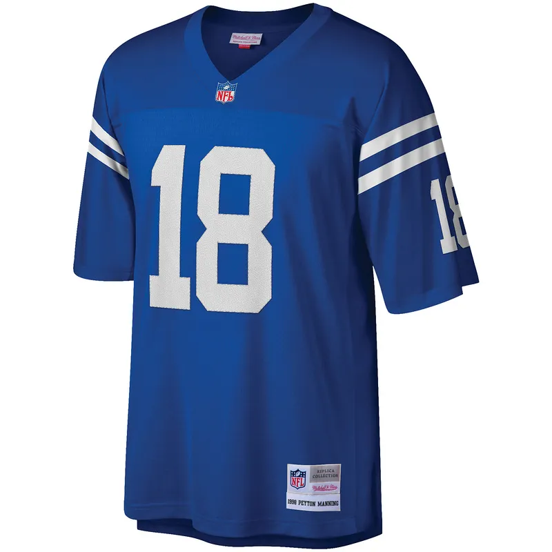 Men's Peyton Manning Mitchell & Ness Royal Big & Tall 1998 Retired Player Replica Jersey