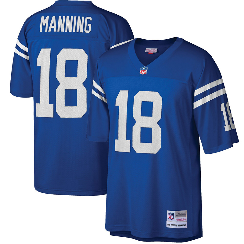 Men's Peyton Manning Mitchell & Ness Royal Big & Tall 1998 Retired Player Replica Jersey