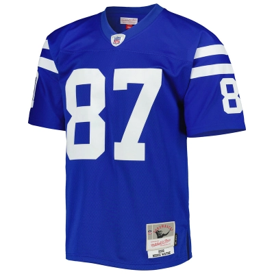 Men's Indianapolis Colts Reggie Wayne Mitchell & Ness Royal Legacy Replica Jersey 01