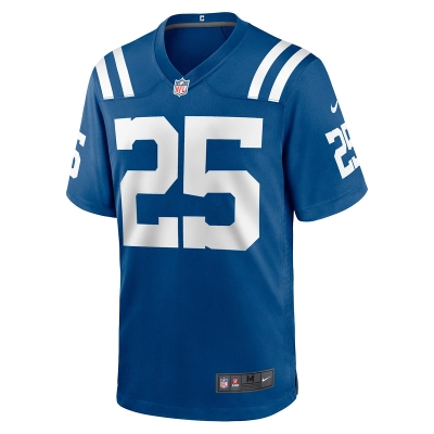 Men's Indianapolis Colts Rodney Thomas II Nike Royal Game Player Jersey 01