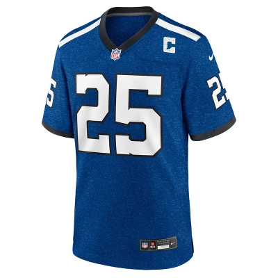 Men's Indianapolis Colts Rodney Thomas II Nike Royal Indiana Nights Alternate Game Jersey 01