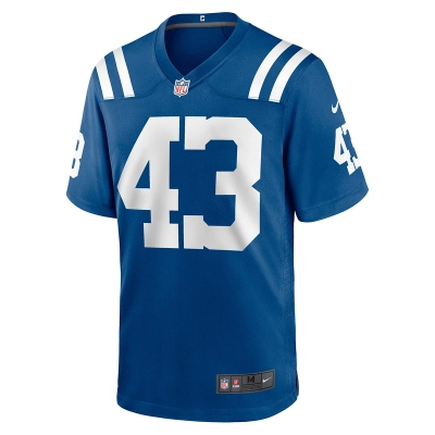 Men's Indianapolis Colts Trevor Denbow Nike Royal Game Player Jersey 01