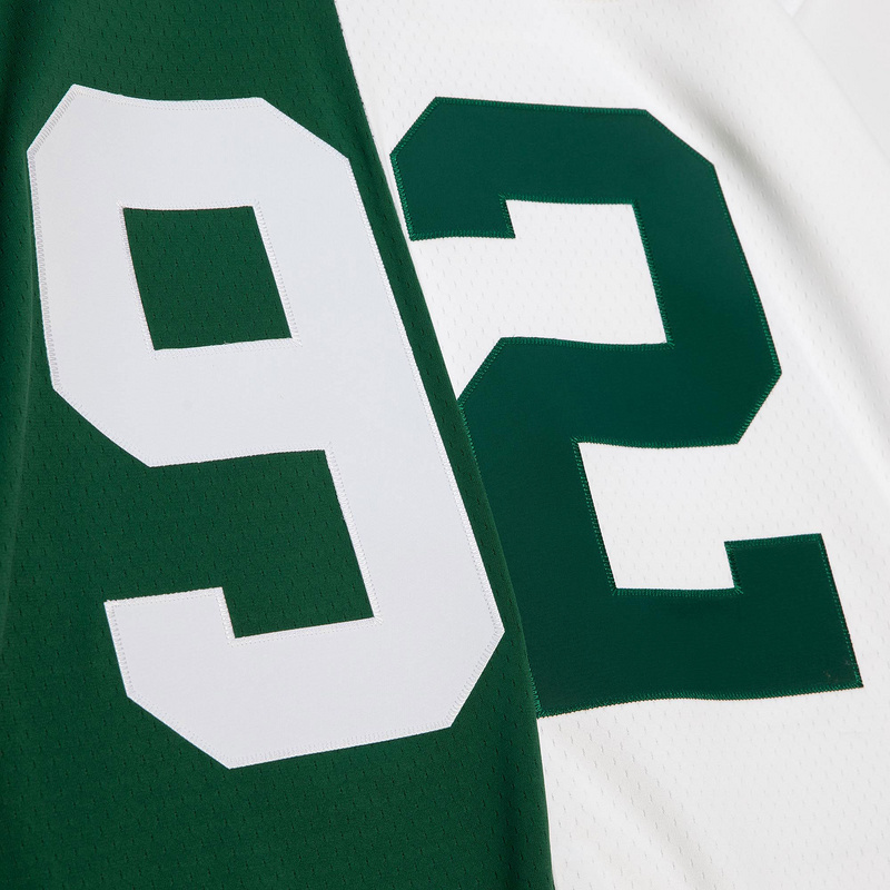 Green Bay Packers Reggie White Mitchell & Ness GreenWhite 1996 Split Legacy Replica Jersey
