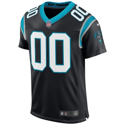 Men's Carolina Panthers Nike Black Classic Custom Elite Jersey 01