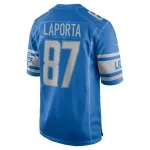 Men's Detroit Lions Sam LaPorta Nike Blue Team Game Jersey