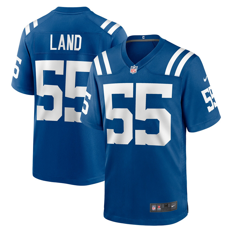 Men's Indianapolis Colts Isaiah Land Nike Royal Team Game Jersey