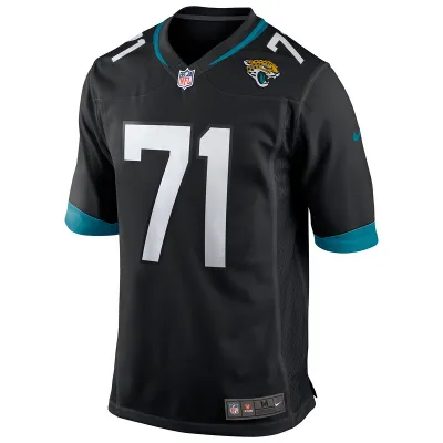 Men's Jacksonville Jaguars Tony Boselli Nike Black Game Retired Player Jersey 01