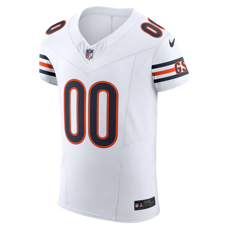 Men's Chicago Bears Nike White Vapor F.U.S.E. Elite Custom Jersey