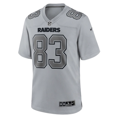 Men's Las Vegas Raiders Darren Waller Nike Gray Atmosphere Fashion Game Jersey 01