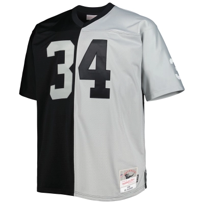 Bo Jackson Mitchell & Ness BlackSilver Big & Tall Split Legacy Retired Player Replica Jersey 01