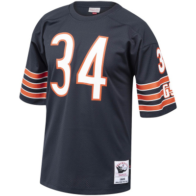Chicago Bears 1985 Walter Payton Mitchell & Ness Navy Authentic Throwback Retired Player Jersey 01